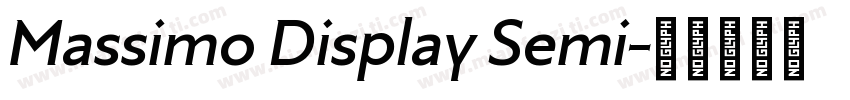 Massimo Display Semi字体转换
